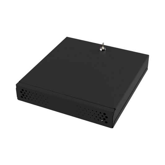 Gabinete Metálico para DVR/NVR. Tamaño Max. de DVR/NVR: 473 x 120 x 606mm (An.xAl.xProf.). Compatible con Fuente SLIM.