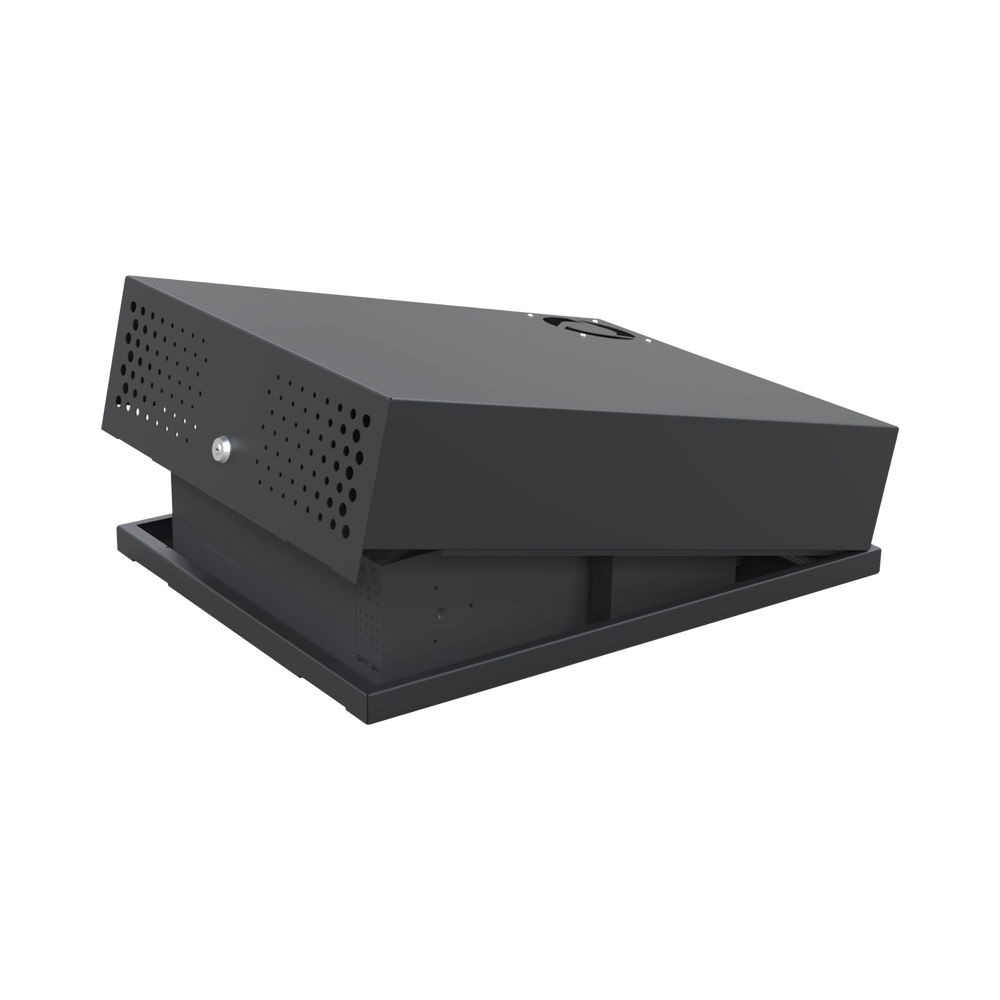 Gabinete Metálico de Seguridad para DVR/NVR. Tamaño Max. de DVR/NVR: 440 x 177 x 462 mm (An. x Al. x Prof.)