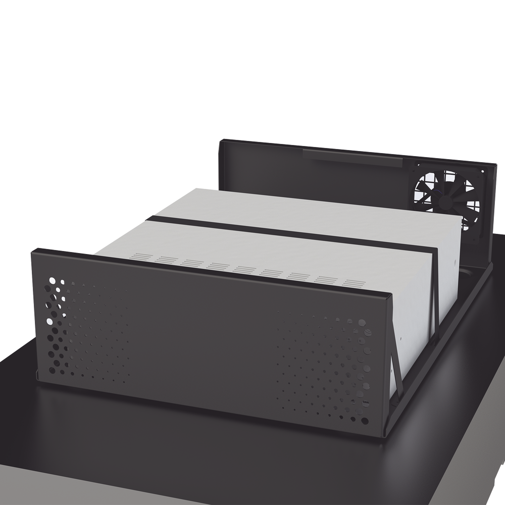 Gabinete Metálico para DVR/NVR con Chapa y llave.