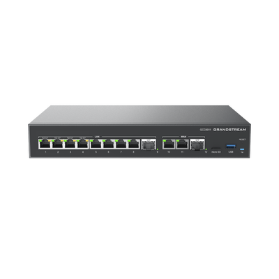 Router VPN, firewall de próxima generación, central IP PBX y switch PoE en un solo equipo, con 10 puertos Gigabit Ethern