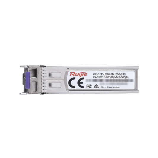 Módulo transceptor GE-SFP-LX20-SM1550-BIDI 1000BASE-LX SFP 1550nm-TX/1310nm-RX 20-km DDM Simplex LC SMF