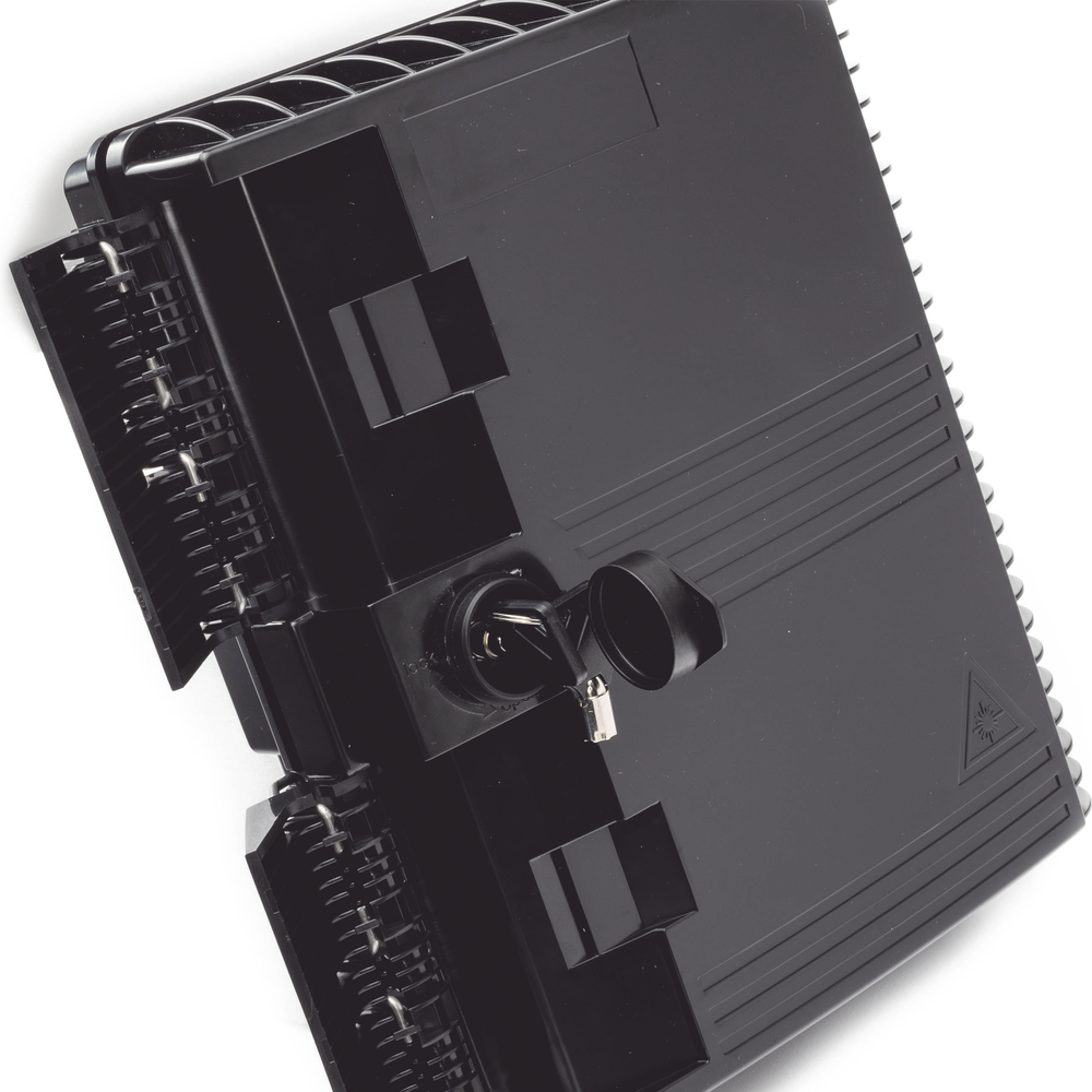 Cierre de Empalme para 24 fusiones de fibra óptica, Interior/Exterior, con 8 acopladores SC/APC y splitter 1x8, IP65