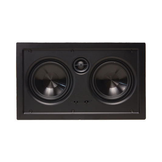 Serie Ghost HT  en la pared, woofers dobles de polietileno inyectado de 5in , tweeter de seda suave de 1in , 5-100W, 8ohms