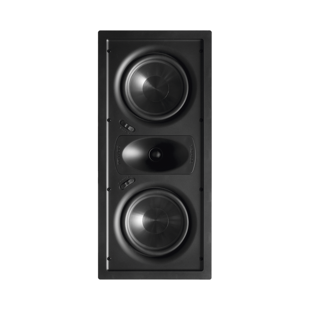 Ghost HT™ Altavoz LCR de pared, woofers dobles de polipropileno inyectado de 6 1/2 ", tweeter de seda suave de 1", 5-125 vatios, 8Ω