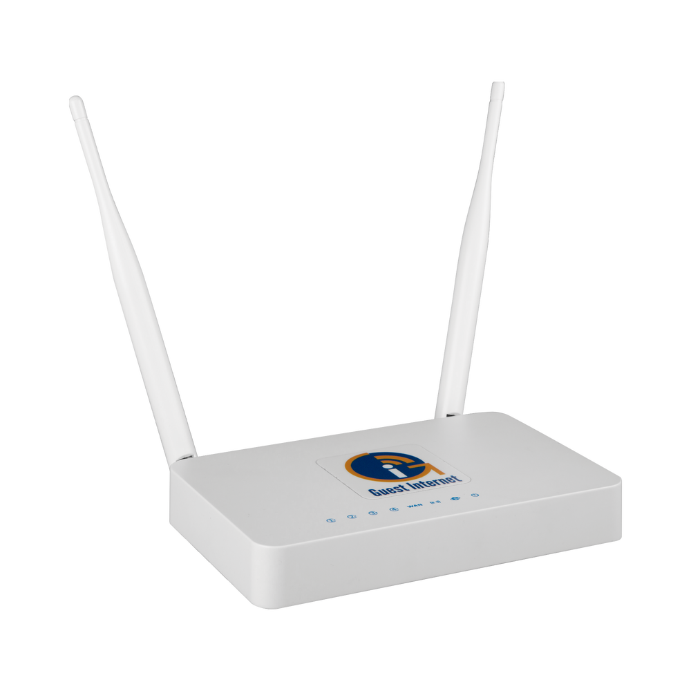 Indoor hotspot with integrated 2.4 GHz WiFi, ideal for selling Internet access codes, 2x2 MIMO, 1 WAN port - 4 LAN ports