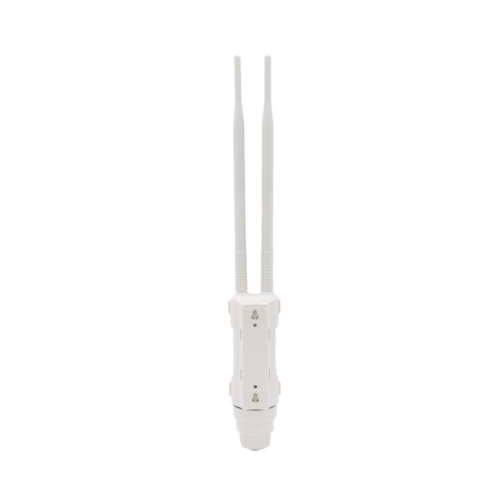 2.4 GHz outdoor wireless hotspot, 6 dBi omnidirectional antennas, 75 Mbps throughput, ideal for selling Internet access codes