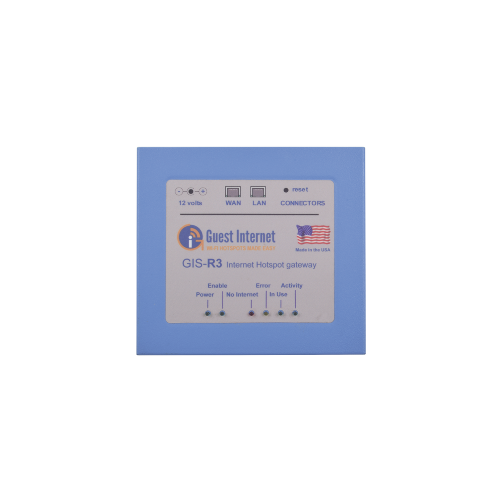 Access controller (Hotspot), up to 50 concurrent users, throughput 30 Mbps, customizable captive portal