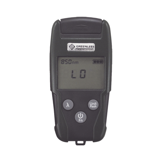 Medidor de Alta Potencia para Fibra Óptica con Localizador Visual de Fallos (VFL), entrada universal de 2.5 mm (para conectores SC, ST y FC)