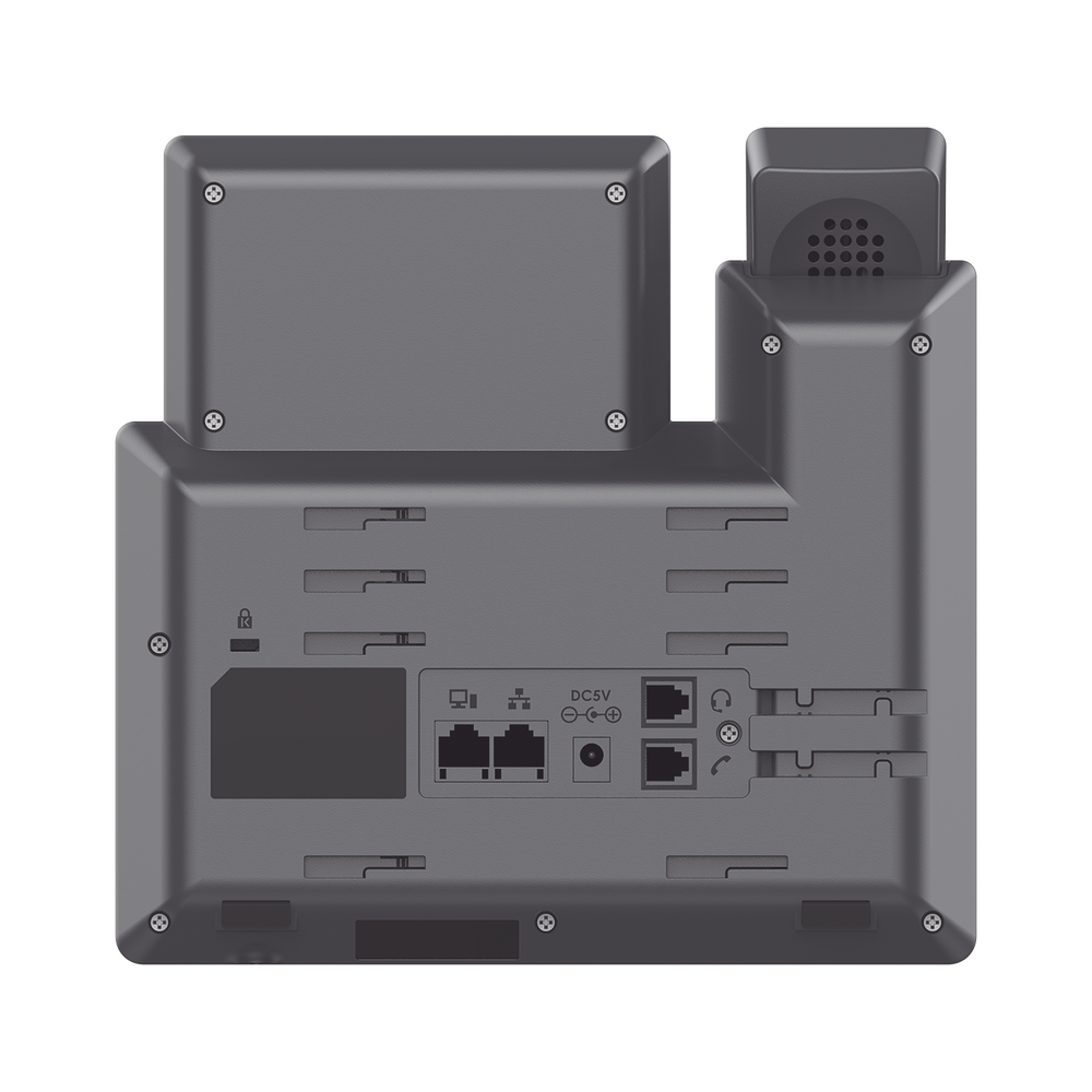 Carrier-grade IP phone, 3 SIP lines with 6 accounts, Gigabit ports, Opus codec, IPV4/IPV6 with GDMS cloud management