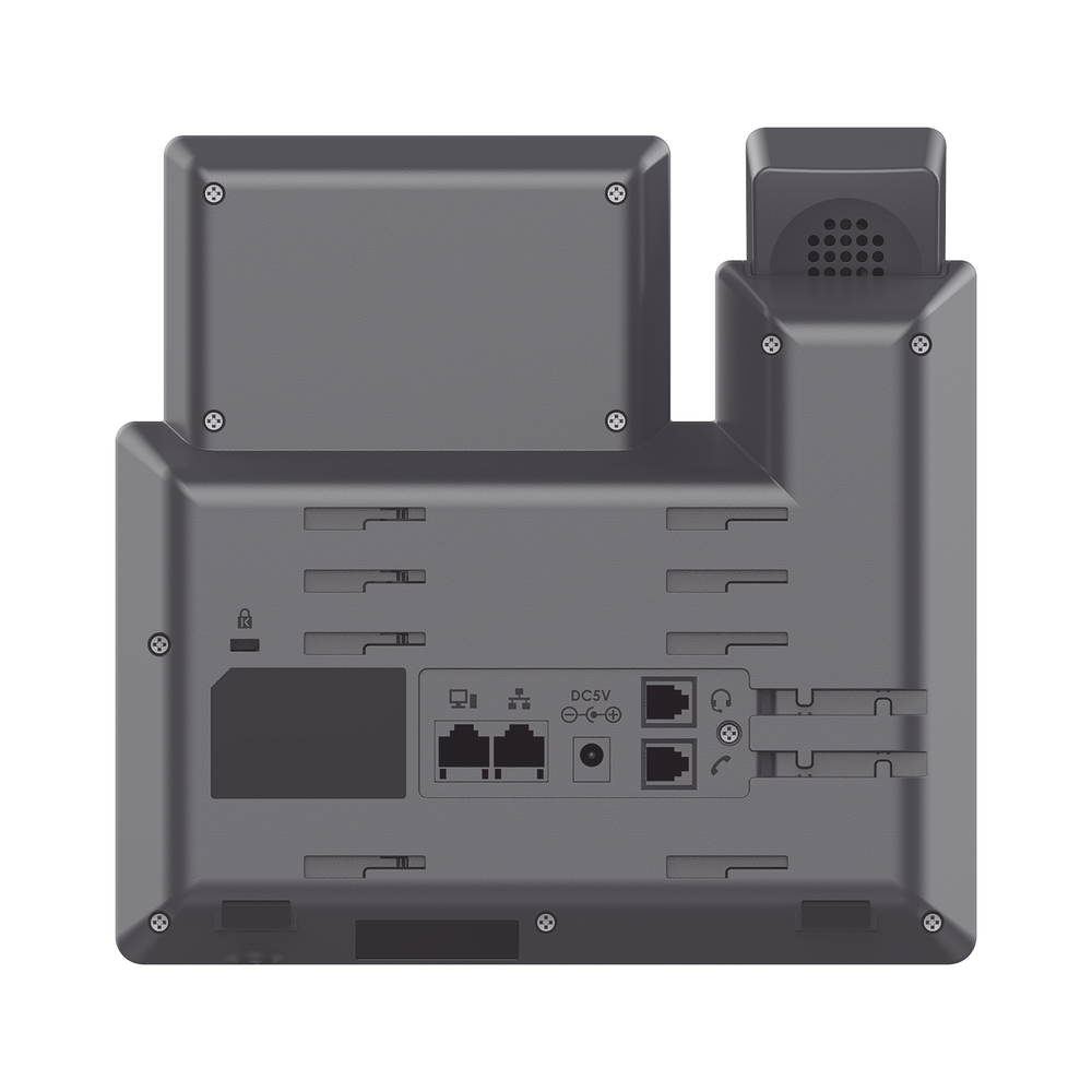 Carrier-grade IP phone, 3 SIP lines with 6 accounts, Gigabit PoE ports, Opus codec, IPv4/IPv6 with GDMS cloud management