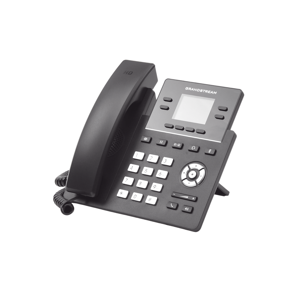 Teléfono IP Grado Operador, 4 líneas SIP con 2 cuentas, pantalla a color 2.4", PoE, codec Opus, IPV4/IPV6 con gestión en la nube GDMS