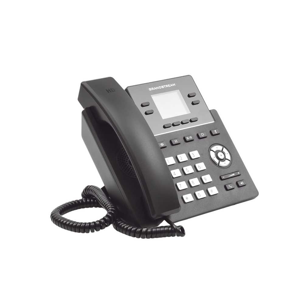Teléfono IP Grado Operador, 4 líneas SIP con 2 cuentas, pantalla a color 2.4", PoE, codec Opus, IPV4/IPV6 con gestión en la nube GDMS
