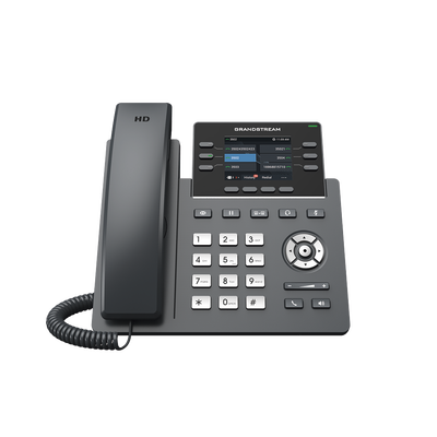 Teléfono IP 6 líneas grado operador / 24 teclas multipropósito virtuales / WI-FI 6 doble banda y bluetooth / Dos puertos