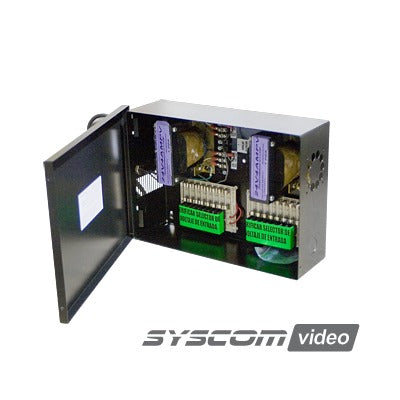 Fuente de poder para CCTV de 16 salidas a 24 Vca 8 Amp