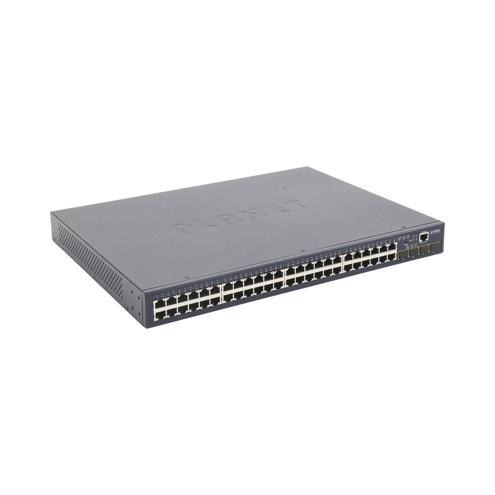 Switch Administrable Capa 2 de 48 Puertos Gigabit 10/100/1000T, 4 Puertos SFP 100/1000X