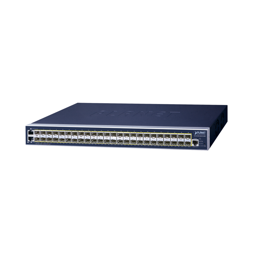 Switch Administrable L3, 46 puertos SFP, 2 puertos Combo TP/SFP, 4 puertos 10G SFP+