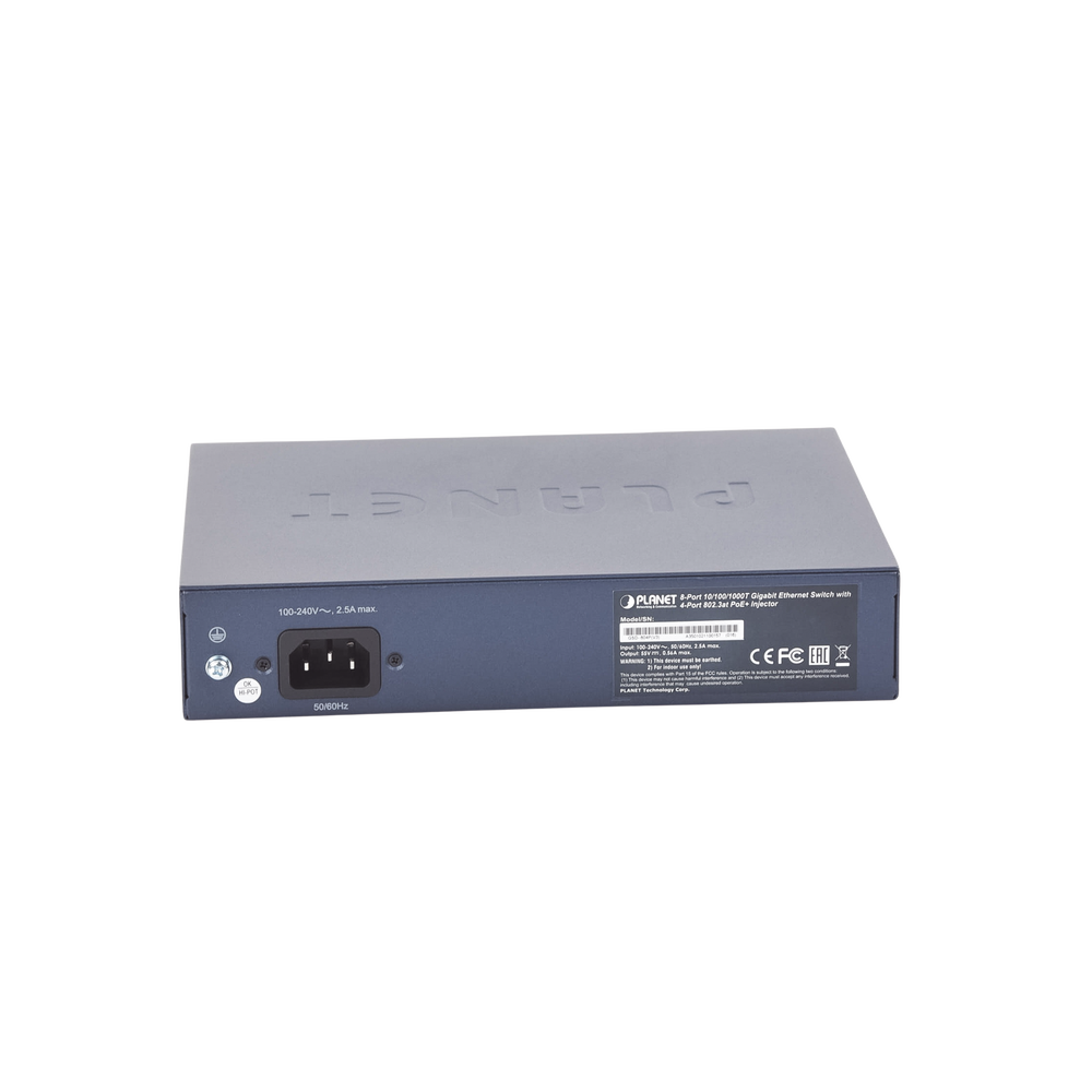 Switch PoE no Administrable, 8 Puertos 10/100/1000 Mbps con 4 Puertos PoE 802.3af/at, Modo Extender Hasta 250 mts