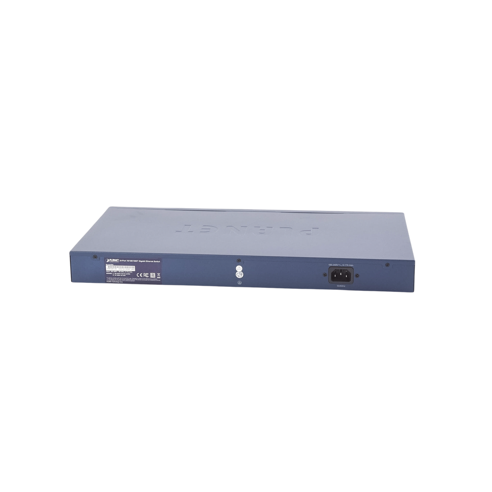 24-Port 10/100/1000 Mbps Gigabit Unmanaged Switch with Extended Mode for Data Transmission up to 200 m