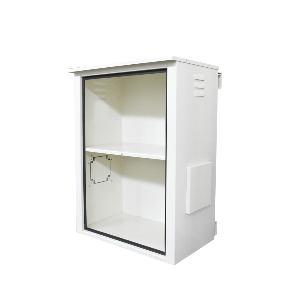 Gabinete Metálico de Seguridad para 2 Baterías y/o Equipo Similar con Montaje en Poste.