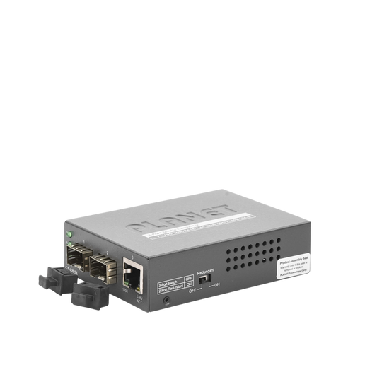 Convertidor de Medios 1000Base-T a Dual 1000BASE-X SFP