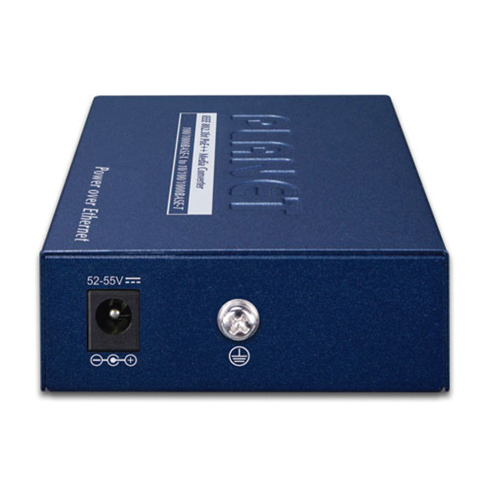 100/1000BASE-X SFP to 10/100/1000BASE-T 802.3bt PoE++ Media Converter (60 Watts)