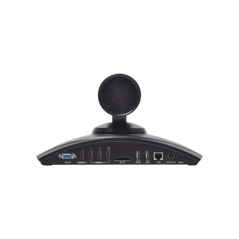 Multi-Platform FullHD Video Conferencing System with PTZ Camera, 3 Video Outputs, Audio Base and Remote Control