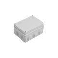 Caja de derivación de PVC Auto-extinguible con 10 entradas, tapa atornillada, 150x110x70 MM, Para Exterior (IP55)