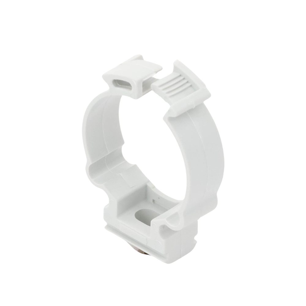 Collar support (Clamp), Self-extinguishing PVC, closed for 32 mm pipe
