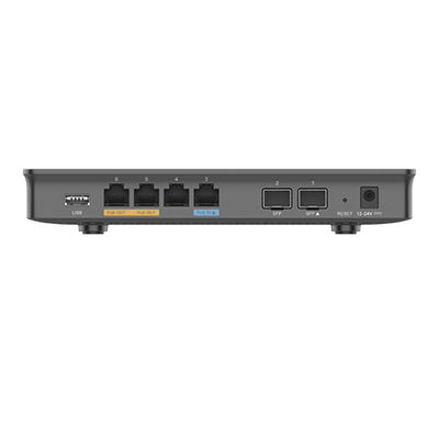Router Gigabit VPN / Balanceador de cargas / 30,000 sesiones NAT / 4 puertos 10/100/1000 Mbps + 2 puertos SFP (WAN/LAN) 