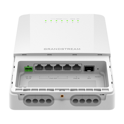 Switch PoE Lite administrable para exteriores de 6 puertos (5GE+1SFP) / Clasificación IP66 a prueba de polvo y agua