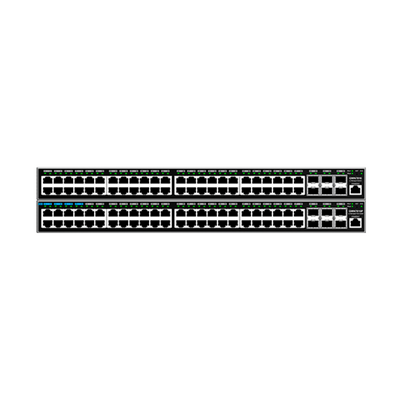 Switch Capa 3 PoE+ Administrable / 48 puertos 10/100/1000 Mbps + 6 Puertos SFP+ de 10 Gigabits / Hasta 740W / Compatible