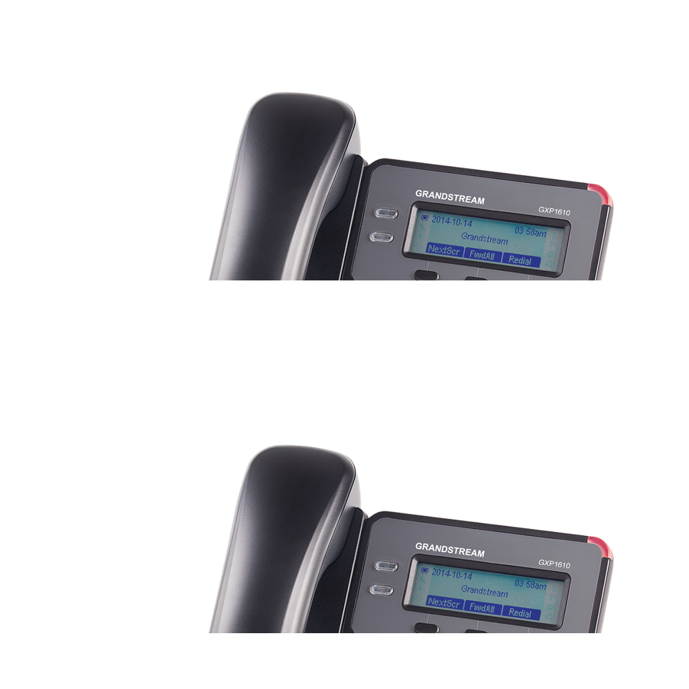 Teléfono IP SMB de 2 Líneas, 1 Cuenta SIP con 3 teclas de función programables y conferencia de 3 vías. 5VCD