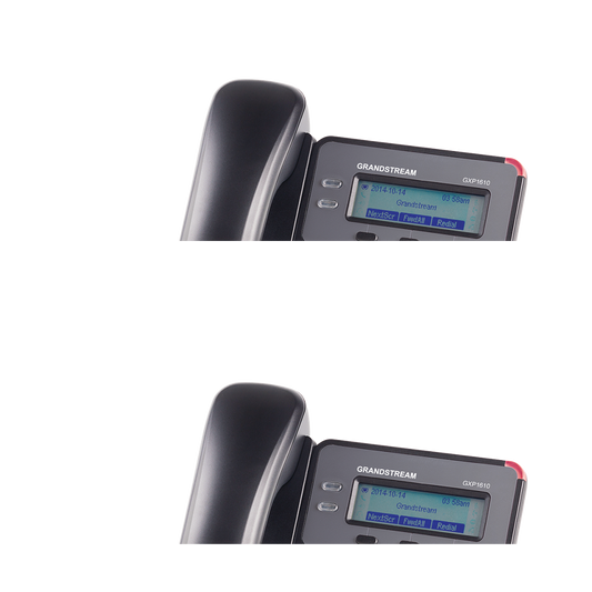 Teléfono IP SMB de 2 Líneas, 1 Cuenta SIP con 3 teclas de función programables y conferencia de 3 vías. 5VCD