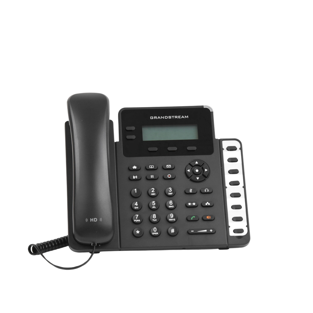 2-line SMB IP phone with 3 feature keys, 8 BLF keys, and 3-way conferencing, PoE
