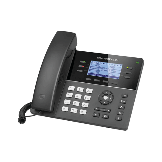 Teléfono IP Gama media de 6 Líneas con 4 teclas de función, 24 teclas de extensión BLF digital y conferencia de 5 vías PoE