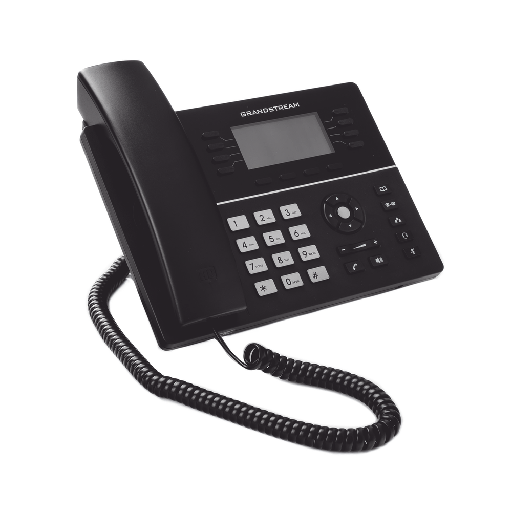 8-Line Mid-Range IP Phone with 4 Feature Keys, 32 Digital BLF Extension Keys, and 5-Way Gigabit PoE Conferencing