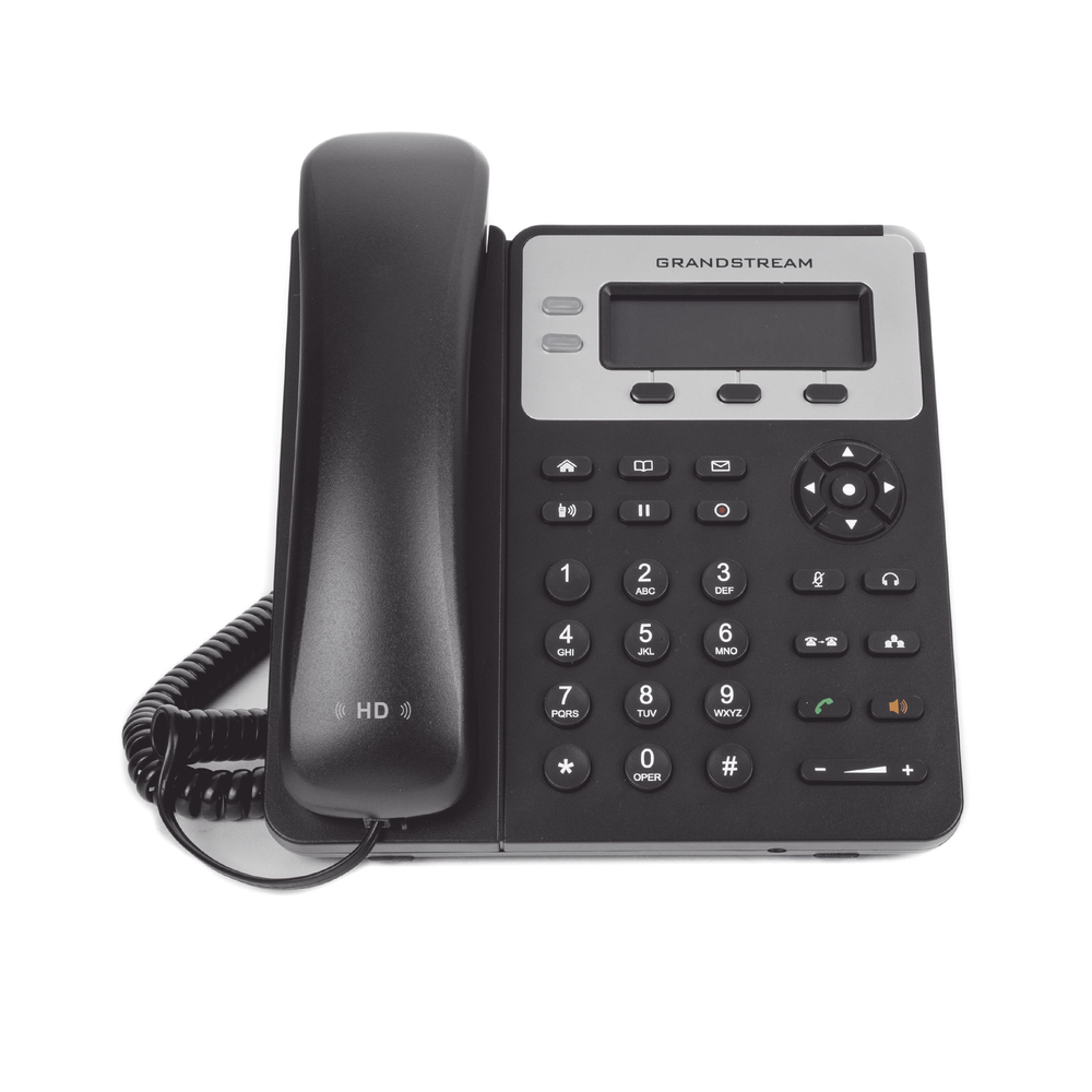 3-line enterprise IP phone with 4 feature keys, 8 BLF extension keys, and 4-way conferencing. PoE