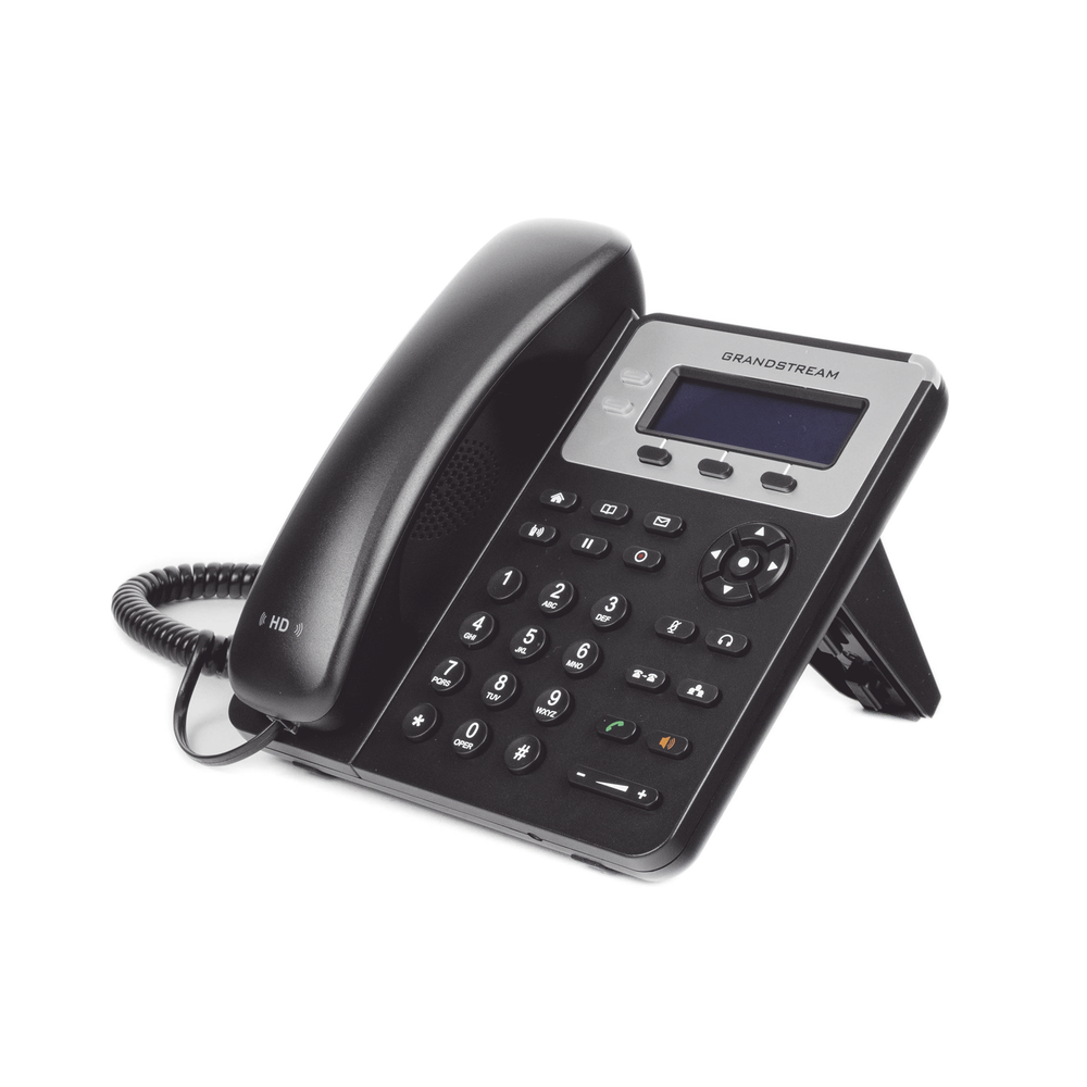 3-line enterprise IP phone with 4 feature keys, 8 BLF extension keys, and 4-way conferencing. PoE