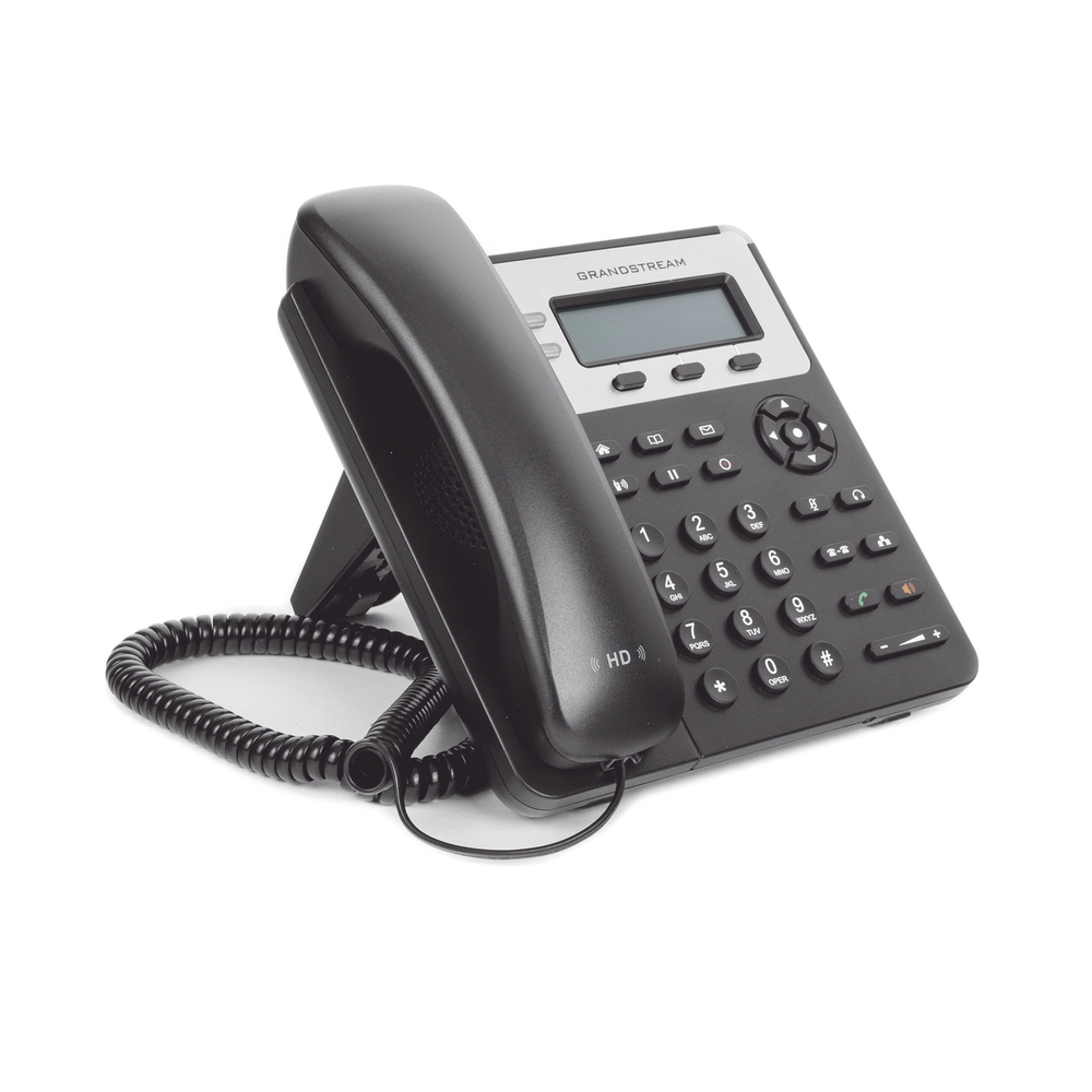 3-line enterprise IP phone with 4 feature keys, 8 BLF extension keys, and 4-way conferencing. PoE