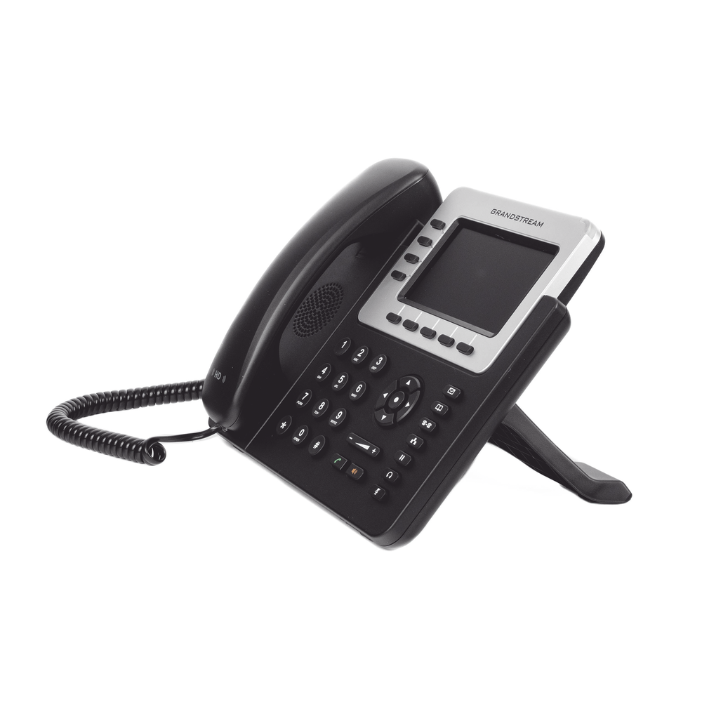 4-line Enterprise IP Phone. You can add up to 160 BLFs (speed dial keys) with four GXP2200EXTs.