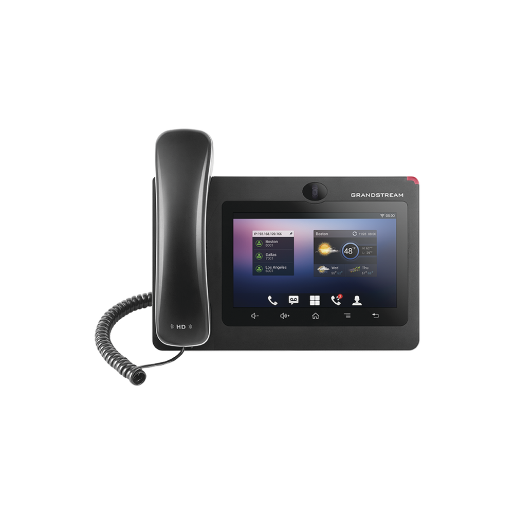 Teléfono IP GrandStream Empresarial para Videoconferencias con Android 7, 16 lineas, procesador 4 nucleos