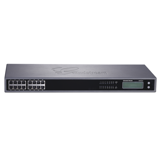 Gateway VoIP GrandStream ATA de 16 puertos FXS + 1 puerto TELCO de 50 pins, p/montaje en rack