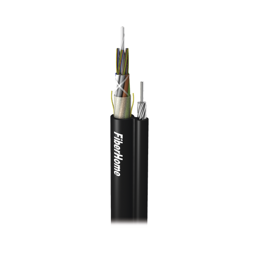Kilómetro de Fibra Óptica Aérea Figura 8 G.652D, Monomodo de 96 Hilos, Exterior, Span 100, Loose Tube