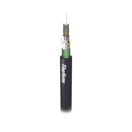 Kilómetro de Fibra Óptica para Exterior G.652D, Armada, Monomodo de 24 Hilos, Loose Tube, Color Negro