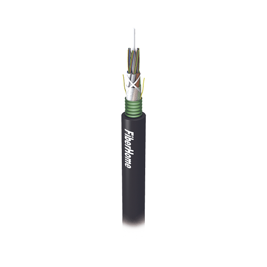 Cable de Fibra Óptica para Exterior G.652D, Armada, Monomodo de 48 Hilos, Loose Tube, Color Negro, 1 Kilómetro