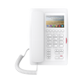 (H5 Color Blanco)Teléfono para Hotelería, profesional de gama alta con pantalla LCD de 3.5 pulgadas a color, 6 teclas programables para servicio rápido (Hotline) PoE 