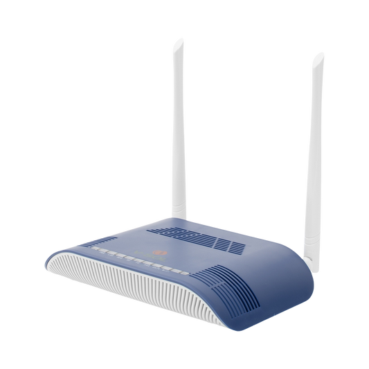 ONU Dual G/EPON con Wi-Fi en 2.4 GHz + 1 puerto SC/APC + 1 puerto LAN Gigabit + 1 puerto LAN Fast Ethernet + 1 puerto FXS + 1 puerto CATV, hasta 300 Mbps vía inalámbrico