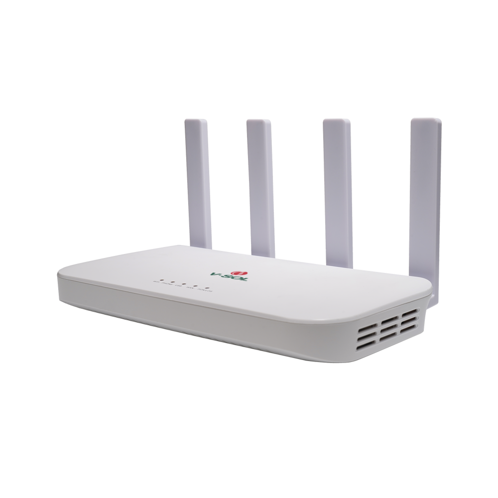 ONU Dual EPON/GPON con WIFI 6 + 1 puerto FXS + 1 puerto USB + 4 puertos Gigabit (Black Series)