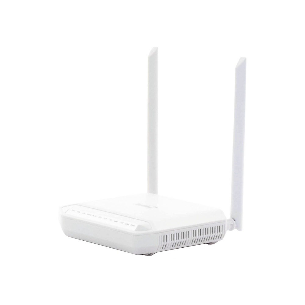 ONU GPON, WiFi 2.4 GHz, 2 Puertos Gigabit + 2 Puertos Fast Ethernet, conector SC/UPC