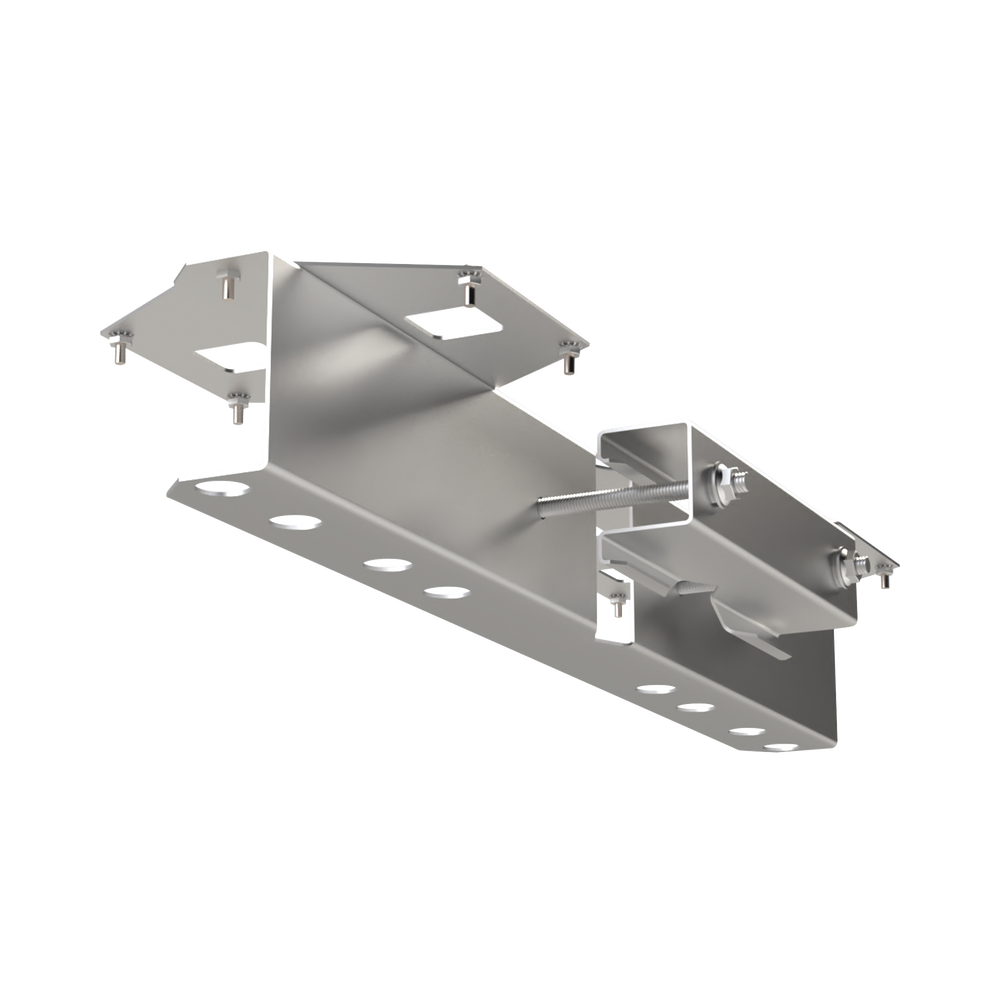 Base Doble para Lámpara de Obstrucción EI-GSLSE. Compatible con tubo hasta 1-1/4".